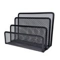 Mesh Letter Sorter Mail Document Tray Black Desk Office File Storage Rack, Mesh Letter Sorter Mesh Letter Sorter