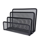 Mesh Letter Sorter Mail Document Tray Black Desk Office File Storage Rack, Mesh Letter Sorter Mesh Letter Sorter