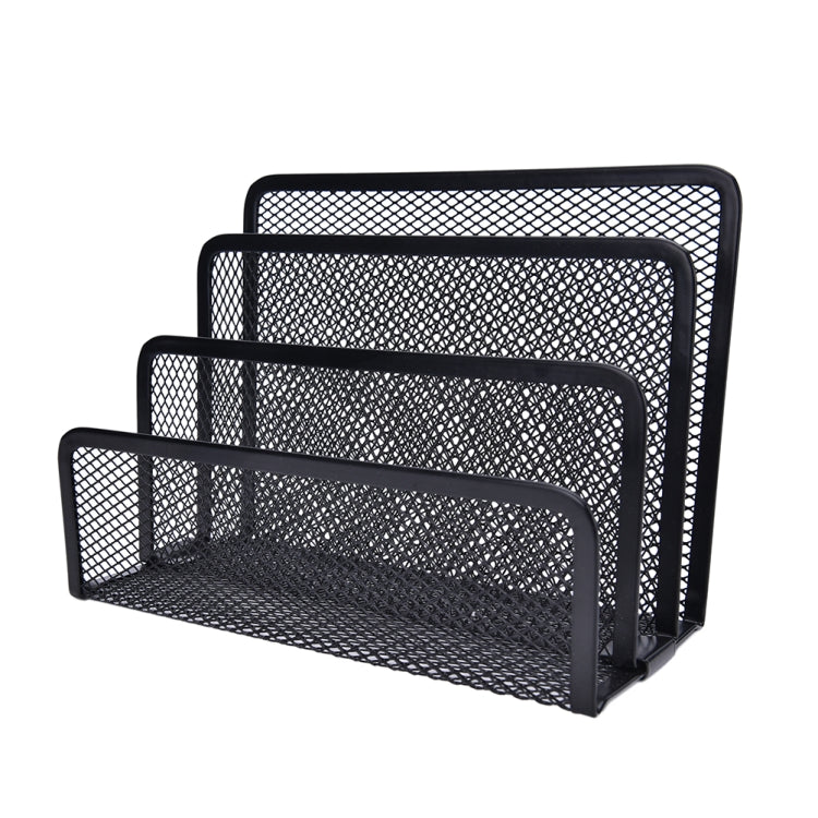 Mesh Letter Sorter Mail Document Tray Black Desk Office File Storage Rack, Mesh Letter Sorter Mesh Letter Sorter