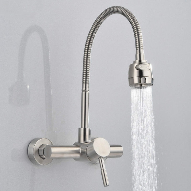 Stainless Steel Material Wall Mounted Kitchen Sink Mixer Faucet Free Rotation Hose Water Tap, Rotation Hose Water Tap Rotation Hose Water Tap