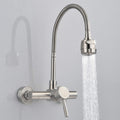 Stainless Steel Material Wall Mounted Kitchen Sink Mixer Faucet Free Rotation Hose Water Tap, Rotation Hose Water Tap Rotation Hose Water Tap