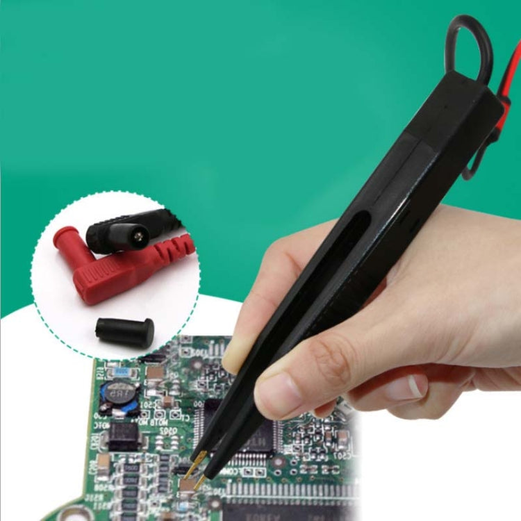Chip Test Leads Component LCR Testing Tool Multimeter Tester Meter Pen Test Probe Lead Tweezers Default Title