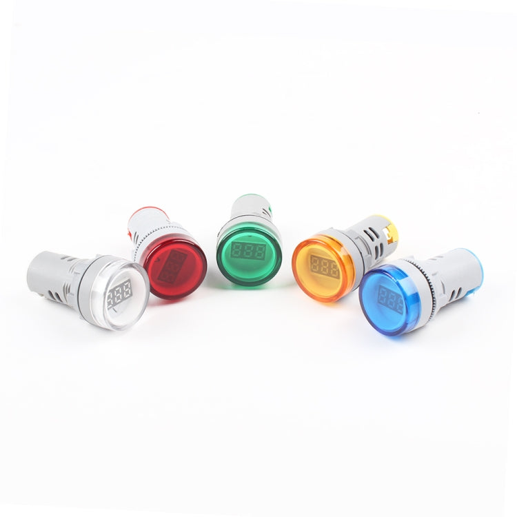 AD16-22DSV Mini Digital Display 60-500V General Indicator AC Voltmeter, Open Hole: 22mm, 60-500V Yellow, 60-500V Blue, 60-500V White, 60-500V Red, 60-500V Green