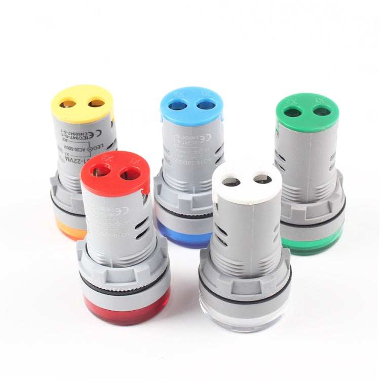 AD16-22DSV Mini Digital Display 60-500V General Indicator AC Voltmeter, Open Hole: 22mm, 60-500V Yellow, 60-500V Blue, 60-500V White, 60-500V Red, 60-500V Green