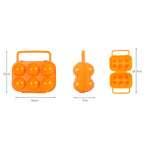 6 Grid Outdoor Portable Egg Protection Box, Random Color Delivery