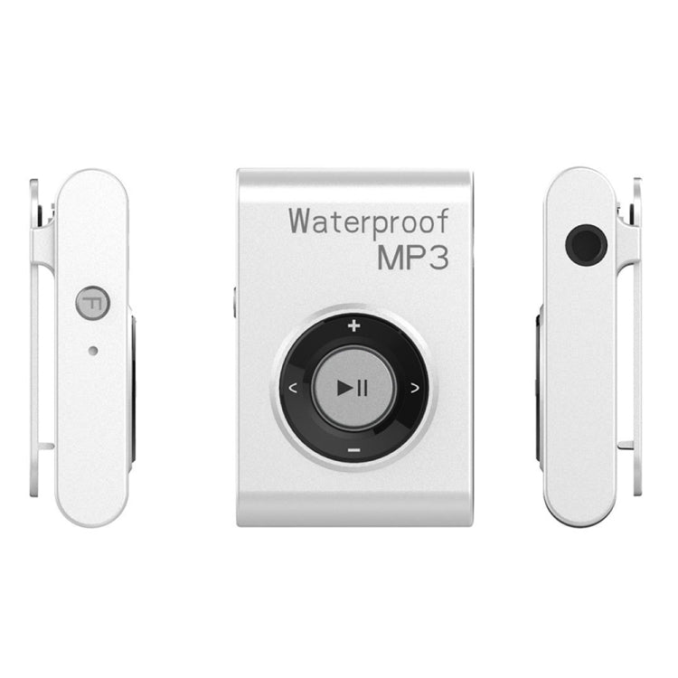 IPX8 Waterproof Swimming Diving Sports MP3 Music Player with Clip & Earphone, Support FM, 4GB, 8GB – Waterproof 8GB White
