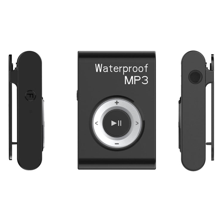 IPX8 Waterproof Swimming Diving Sports MP3 Music Player with Clip & Earphone, Support FM, 4GB, 8GB – Waterproof 8GB Black