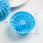 12 pcs Thread Shape Baking Jelly Mould Silicone Pudding Cupcake Muffin Donut Mold, Thread Shape