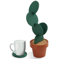Novelty DIY Cactus Coaster Anti-skid Insulation Tea Pad Home Storage Desktop Multi-function Decoration, Cactus Coaster Cactus Coaster