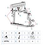 Camera Metal Video Cage Handle Stabilizer for Panasonic LUMIX GH3/GH4