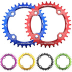 MOTSUV Round Narrow Wide Chainring MTB Bicycle 104BCD Tooth Plate Parts, Disk 32T, Disk 34T, Disk 36T, Disk 38T, Elliptic plate 32T