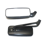 Anti-glare Square Aluminum Motorcycle Modified Rearview Mirror, White Mirror, Anti-glare