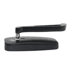 Anti-glare Square Aluminum Motorcycle Modified Rearview Mirror, White Mirror, Anti-glare