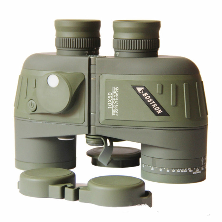 Bostron Telescope High-definition Navigation Floating 10X50 with Compass Waterproof Ranging Low Light Level Night Vision Binoculars, 10X50 10X50
