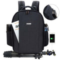 CADeN USB SLR Camera Bag Canon Nikon Professional Waterproof Portable Unisex Camera Bag Default Title