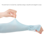 Long Ice Silk Sunscreen Sleeves Cycling Driving Outdoor UV Arm Oversleeve, Length: 38cm, Ice Silk Arm Oversleeve (White), Ice Silk Arm Oversleeve (Black), Ice Silk Arm Oversleeve (Gray), Ice Silk Arm Oversleeve (Blue), Ice Silk Arm Oversleeve...