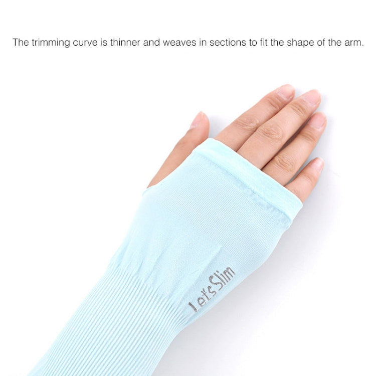 Long Ice Silk Sunscreen Sleeves Cycling Driving Outdoor UV Arm Oversleeve, Length: 38cm, Ice Silk Arm Oversleeve (White), Ice Silk Arm Oversleeve (Black), Ice Silk Arm Oversleeve (Gray), Ice Silk Arm Oversleeve (Blue), Ice Silk Arm Oversleeve...
