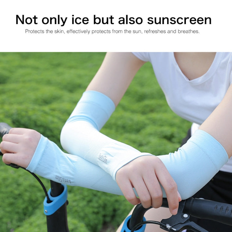 Long Ice Silk Sunscreen Sleeves Cycling Driving Outdoor UV Arm Oversleeve, Length: 38cm, Ice Silk Arm Oversleeve (White), Ice Silk Arm Oversleeve (Black), Ice Silk Arm Oversleeve (Gray), Ice Silk Arm Oversleeve (Blue), Ice Silk Arm Oversleeve...