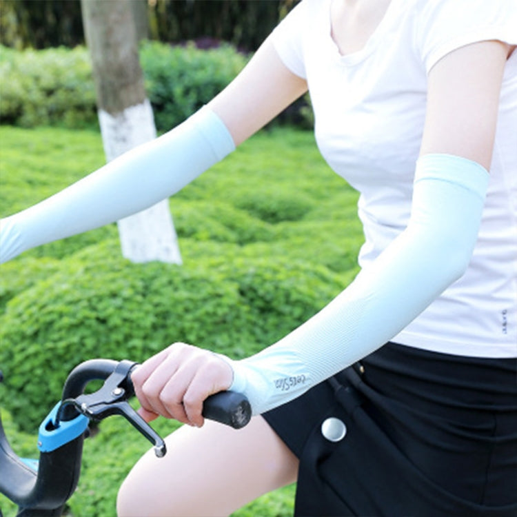 Long Ice Silk Sunscreen Sleeves Cycling Driving Outdoor UV Arm Oversleeve, Length: 38cm, Ice Silk Arm Oversleeve (White), Ice Silk Arm Oversleeve (Black), Ice Silk Arm Oversleeve (Gray), Ice Silk Arm Oversleeve (Blue), Ice Silk Arm Oversleeve...
