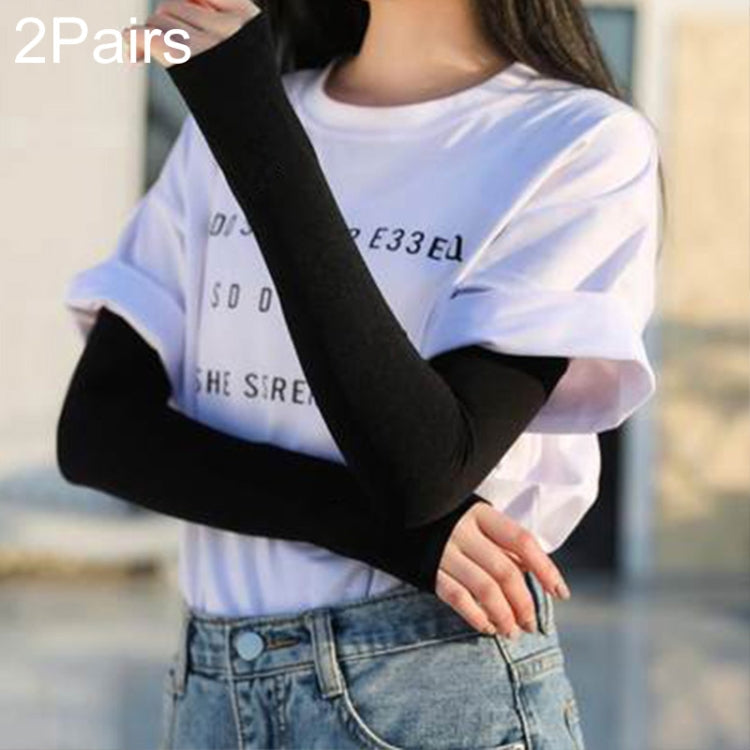 Long Ice Silk Sunscreen Sleeves Cycling Driving Outdoor UV Arm Oversleeve, Length: 38cm, Ice Silk Arm Oversleeve (White), Ice Silk Arm Oversleeve (Black), Ice Silk Arm Oversleeve (Gray), Ice Silk Arm Oversleeve (Blue), Ice Silk Arm Oversleeve... Ice Silk Arm Oversleeve (Black) Black