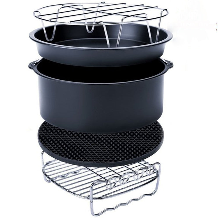 5 in 1 Fryer Accessory Set Multifunctional Air Fryer Set Grill Pizza Pan, 5 in 1 Set 5 in 1 Set