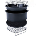 5 in 1 Fryer Accessory Set Multifunctional Air Fryer Set Grill Pizza Pan, 5 in 1 Set 5 in 1 Set