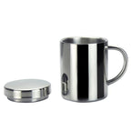 304 Stainless Steel Double Insulation Coffee Drink Milk Water Mugs Durable Drinking Cup with Lid, 304 Stainless Steel 200ml, 304 Stainless Steel 300ml, 304 Stainless Steel 400ml 304 Stainless Steel 200ml