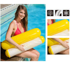 Foldable Double-purpose Backrest Float Hammock with Net, Size:120 x 75cm(Orange), Size:120 x 75cm(Cherry Blossoms Pink), Size:120 x 75cm(Yellow)