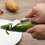 Stainless Steel Peeler Fruit Knife Planer Multi-function Kitchen Scraper Potato Peeling Knife, Triangular Planer, Bow Planer Triangular Planer Triangular Planer