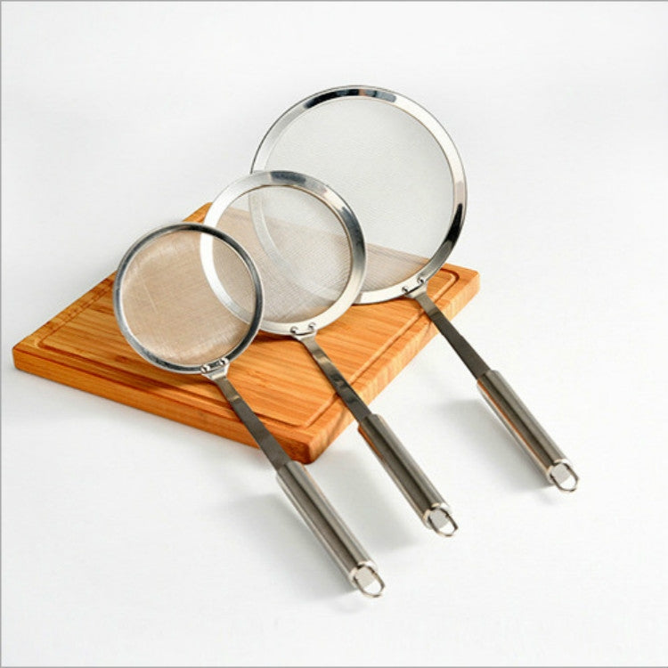 Stainless Steel Fruit Juice Soy Milk Oil Case Hot Pot Flour Dregs Filter Grease Leak, 10cm, 12cm, 16cm – Durable Build, Easy to Use