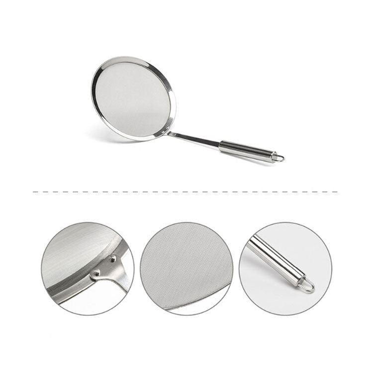 Stainless Steel Fruit Juice Soy Milk Oil Case Hot Pot Flour Dregs Filter Grease Leak, 10cm, 12cm, 16cm – Durable Build, Easy to Use