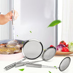 Stainless Steel Fruit Juice Soy Milk Oil Case Hot Pot Flour Dregs Filter Grease Leak, 10cm, 12cm, 16cm – Durable Build, Easy to Use