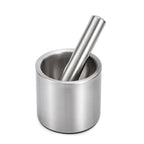 304 Stainless Steel Smashed Garlic Masher Sputum Pot Garlic Pot Home Manual Stone Scorpion Grinder, Column Type Garlic Casserole Column Type Garlic Casserole