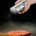 Stainless Steel Sauce Jars Chili Jars Barbecue Condiments Box Seasoning Jar Set, Small Hole, Large Hole, Mesh Hole