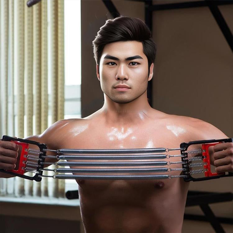 Dual Purpose Spring Tensioner Chest Expander Multifunctional Arm Strength Brawn Training Device Default Title