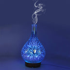STB-XB10 3D Fireworks 7 Colors LED Night Light Air Humidifier Aroma Essential Oil Diffuser Mist Maker, US Plug, EU Plug, UK Plug, AU Plug