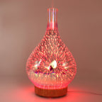 STB-XB10 3D Fireworks 7 Colors LED Night Light Air Humidifier Aroma Essential Oil Diffuser Mist Maker, US Plug, EU Plug, UK Plug, AU Plug