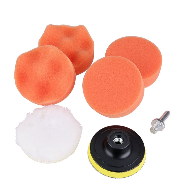 7 in 1 Buffing Pad Set Thread Auto Car Polishing Pad Kit for Car Polisher, 3 inch, 4 inch, 5 inch, 6 inch, 7 inch 3 inch