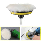7 in 1 Buffing Pad Set Thread Auto Car Polishing Pad Kit for Car Polisher, 3 inch, 4 inch, 5 inch, 6 inch, 7 inch