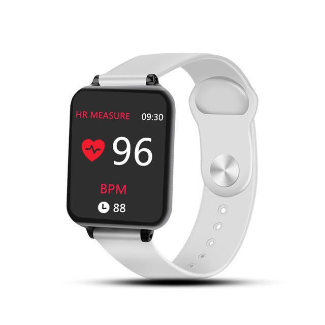 B57 Smart Watch – 1.3" Screen, IP67 Waterproof, Blood Pressure Monitoring White