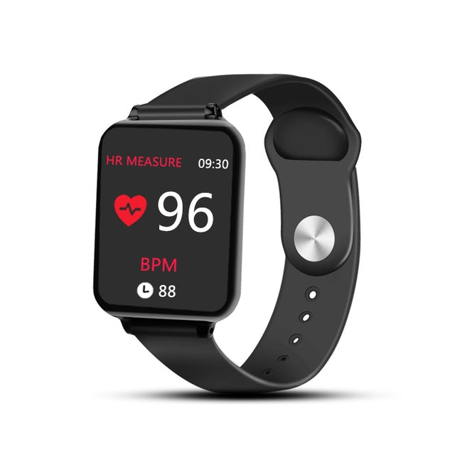 B57 Smart Watch – 1.3" Screen, IP67 Waterproof, Blood Pressure Monitoring Black