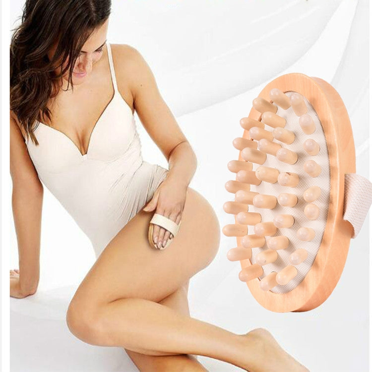 Soothing Body Massage Brush Wood Balloon Cushion Massager Default Title