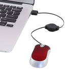 Mini Computer Mouse Retractable USB Cable Optical Ergonomic1600 DPI Portable Small Mice for Laptop – Durable Build, Easy to Use