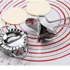 Stainless Steel Dumpling Maker Dough Cutter Dumpling Mould Kitchen Accessories Pastry Tools, Large 9.7cm with White Box, Small 7.7cm with White Box, 8.3 Dumplings Round Knife, 7.3 Dumplings Round knife