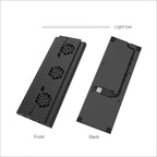 DOBE TYX-1768 Heat Dissipate Vertical Stand Base Cooling Dock Cooling Fan Bracket for XBOX One X Game Console, TYX-1768