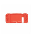 Silicone Protection Case All-inclusive Rubber Cover for Switch Game Console(White) Red