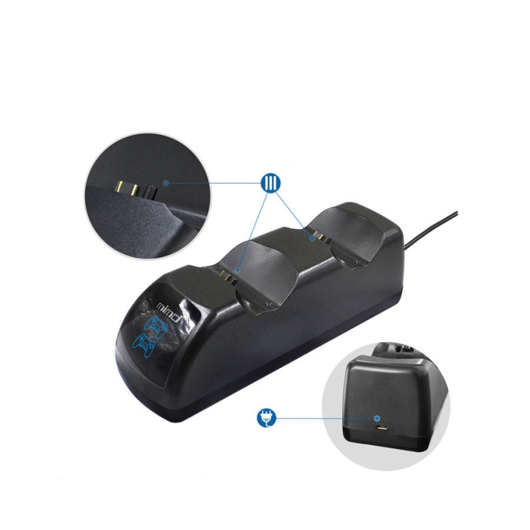 USB Dual Charger Dock Station with LED Indicator for PS4 Wireless Controller, SND-401 – Durable Build, Easy to Use