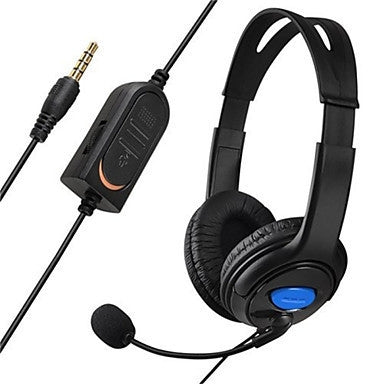 Bilateral Large Headphones PS4 Host Internet Voice Chat Headset for PS4, Large Headphones Large Headphones