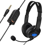 Bilateral Large Headphones PS4 Host Internet Voice Chat Headset for PS4, Large Headphones Large Headphones
