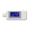 KEWEISI Multi-function Type-C / USB-C Tester Charger Detector Digital Voltmeter Ammeter Voltage Meters White